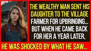 The wealthy man sent his daughter to the village farmer for upbringing... But when he came back...