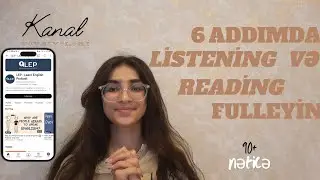 Listening Və Reading'i 6 addımda gücləndirin!✨️,hekayələr,cəhdlərr/ Yagut Rzaeva