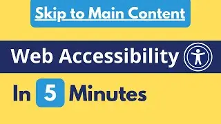 Web Accessibility: Skip to Main Content using HTML and CSS only