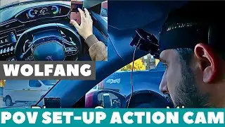 Mounting WOLFANG Action Cam for POV Driving – GA100 / GA120 / GA200 / GA300 Setup & Test