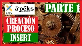 12. Crear proceso insertar en una tabla - PARTE 1/3 - ORACLE APEX -  [Videotutorial en español - 12]