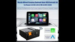 Wireless Connection CarPlay Retrofit Kit Fits for Mazda 3 6 CX-5 CX-3 MX-5 Miata TK78-66-9U0C