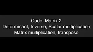 Matrix code part 2 ProgrammingTIL 