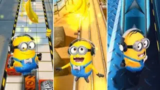 DJ Minion Banana Splitter Gameplay at Prison, The Pyramids & Gru's Lab | Despicable Me: Minion Rush