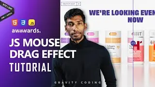 Master JavaScript Mouse Drag Effect Tutorial | AWWWARDS-Inspired Web Development Guide
