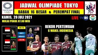 SIARAN LANGSUNG BADMINTON OLIMPIADE TOKYO 2021 HARI INI LIVE INDOSIAR & TVRI ~ INDONESIA VS MALAYSIA