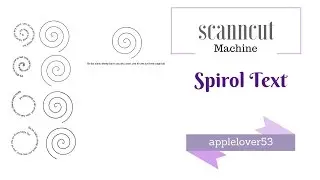 Creating Spiral Text in Inkscape for ScanNCut