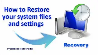 How to Restore System Files and settings. #windows10 #windows11
