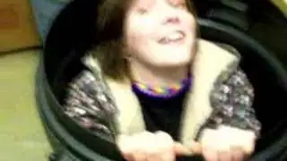 margaret gets stuck in a trashcan