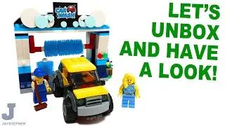 LEGO City 2023 Car Wash 60362 Complete Unboxing & Review