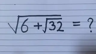 Nice Algebra maths square root simplification