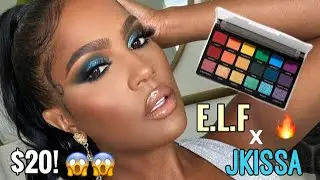 NEW ELF X JKISSA COLLAB! I CANT BELIEVE THIS IS $20 | MAKEUPSHAYLA