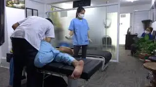 Kimsan  Massage Therapy គាត់ឈឺចុករួយចាប់ពីចង្កេះរហូតដល់ជើង