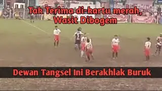 Tidak terima diberi Kartu Merah, Anggota DPRD Kota Tangsel Bogem Wasit