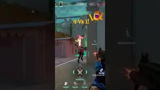 ACE! Yoru Mode Badass 4 Vs 1!😂 #valorant #shorts #short #djrazorgaming