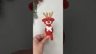 ❤Crochet Christmas deer ❤ Рождественский олененок крючком❤