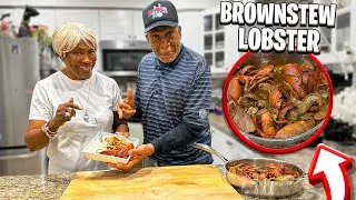 Making Brown Stew CRAB LEGS & LOBSTER FOR THE FIRST TIME!