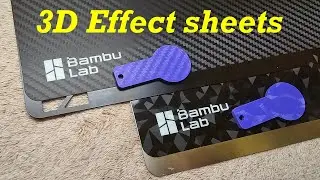 On the test: Bambu Lab 3D Effect Sheets