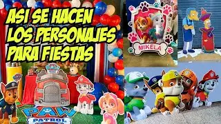 🥳 COMO HACER PERSONAJES GRANDES para DECORAR TU CUMPLEAÑOS  🎈 | DECORACIÓN FIESTAS INFANTILES