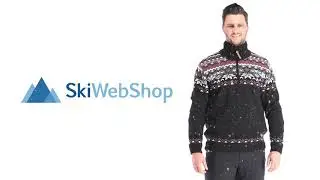 CMP, Knitted windstopper half zip, windstopper, men, black
