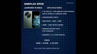 OnePlus Open Foldable Phone Launch : A Game Changer in Smartphone Innovation! #oneplus #foldable