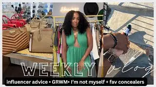 Vlog | GRWM • I’m not myself • my fave concealers + Content creator advice