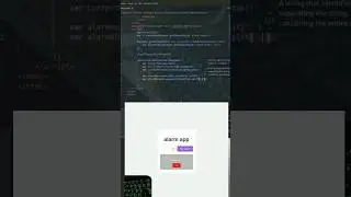 how to create a alarm app with 