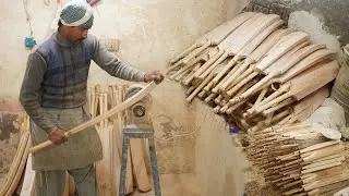 The Coconut Wood Cricket Bat Making with amazing skills.