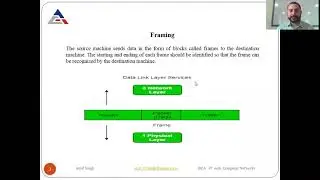 Lecture 8:  Data Link Layer design issues (Framing, Error Control)
