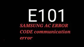 E 101 C101 communication error