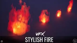 Stylish Fire VFX Unreal Engine Preview (Free asset)