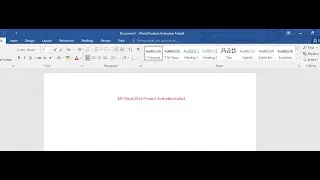Microsoft Word 2016 Product Activation failed fixing