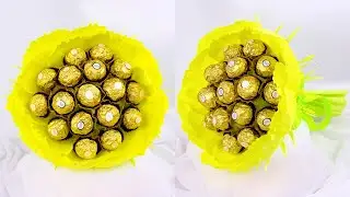 Bouquet with sweets. Large candy flowers. DIY gift for a friend