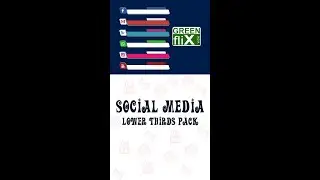 Social Media Lower Thirds Pack | Youtube Shorts | Green Screen