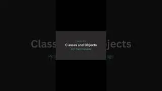 Objects in Python 