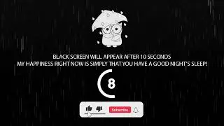 Heavy Rain and Thunder Sounds Black Screen | Best Rain Sounds for Relaxation, Sleep, & Insomnia