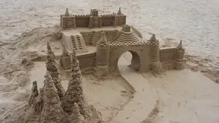Sandcastle Building Time-lapse Video