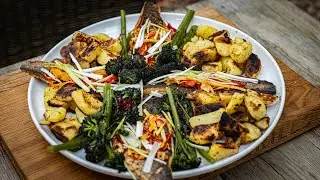 Healthy Sea Bass fillet BBQ recipe