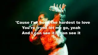 The Weeknd -Hardest To Love (Lyrics Video)