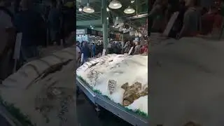 Pike Place Market Monk Fish and Fish Throw