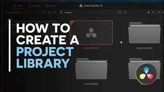 02 - How to use project library in Davinci Resolve #davinciresolve