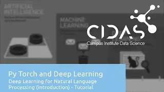 Introduction to PyTorch and Deep Learning III - Deep Learning for NLP (Introduction) - Tutorial