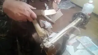 Клинок из К-110 рез каната.