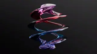 Satisfying Glass Animation. Abstract Motion Design. Moving Background. Blender 3D. Cycle Render.