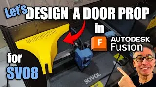 Learn Fusion 360 by Designing a Simple Door Prop for Sovol SV08 Enclosure 💡 From Sketch to 3D Print