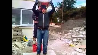 Cement bag prank compilation (Men at work)
