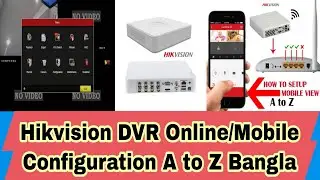 How To Online hikvision DVR | #Hikvision DVR to Mobile #configuration  Bangla Video | #hikvision