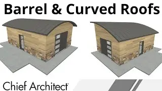 Drawing Curved and Barrel Roofs for Your Design