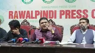 رانا عبید خان جنرل سیکرٹری ائیرپورٹ ہاوسنگ سوسائٹی راولپنڈی کی دبنگ پریس کانفرنس