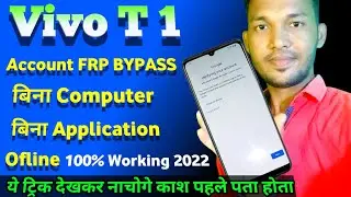 VIVO T1 (v2153) Frp bypass 2022 || All  Google Account  Lock Remove Without PC 100% Free